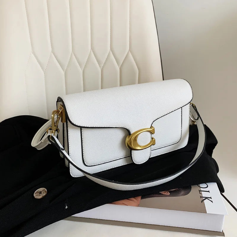 Women’s caviar small square crossbody bag by Everyday Auraa, portable mini PU shoulder handbag with an elegant design.