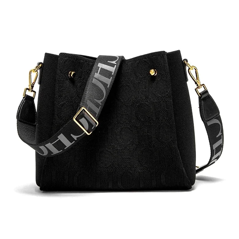 Large capacity CH Women’s casual crossbody shoulder bag by Everyday Auraa with a stylish bucket design and spacious interior.