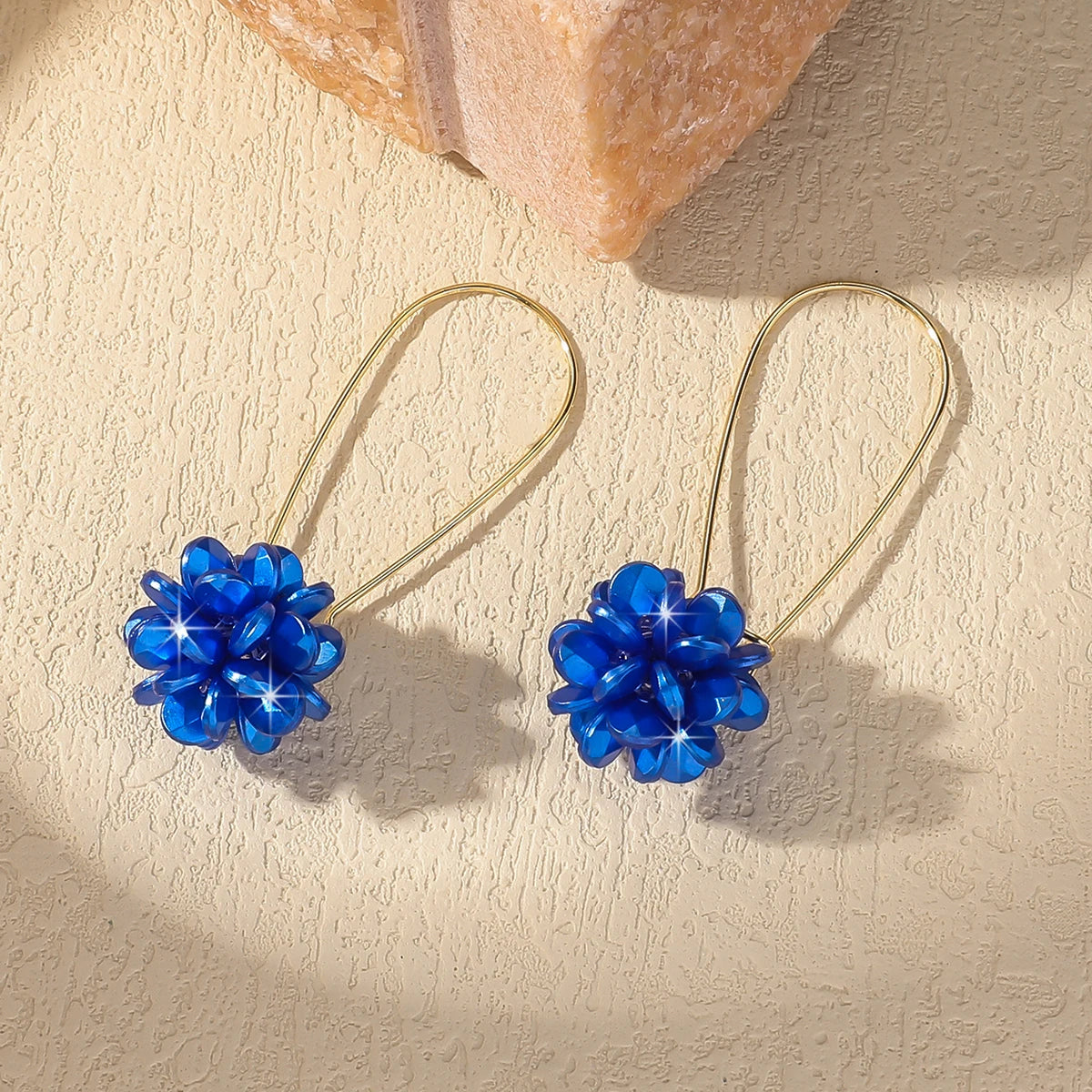 2-Piece Pearl Petal Ball Earrings for Women – Elegant Fashion Party & Holiday Jewelry - Everyday Auraa