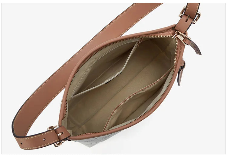 Women’s Vintage Monogram Tote Bag by Everyday Auraa featuring textured shoulder crossbody style for work and everyday use