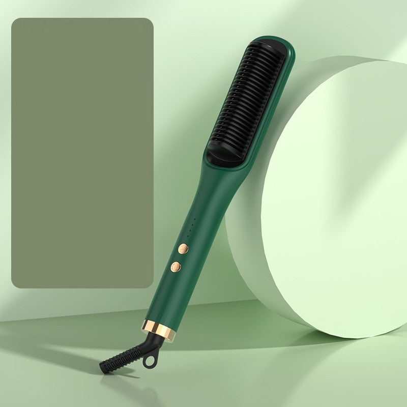 Everyday Auraa Hot & Cool Air Hair Straightener Brush with heated comb and styling features for fast hair smoothing and styling.