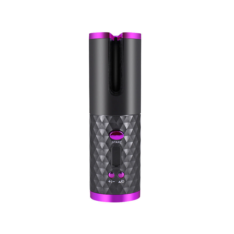 Everyday Auraa rechargeable cordless hair curler with LCD display, portable automatic curling iron for women, hair accessories.