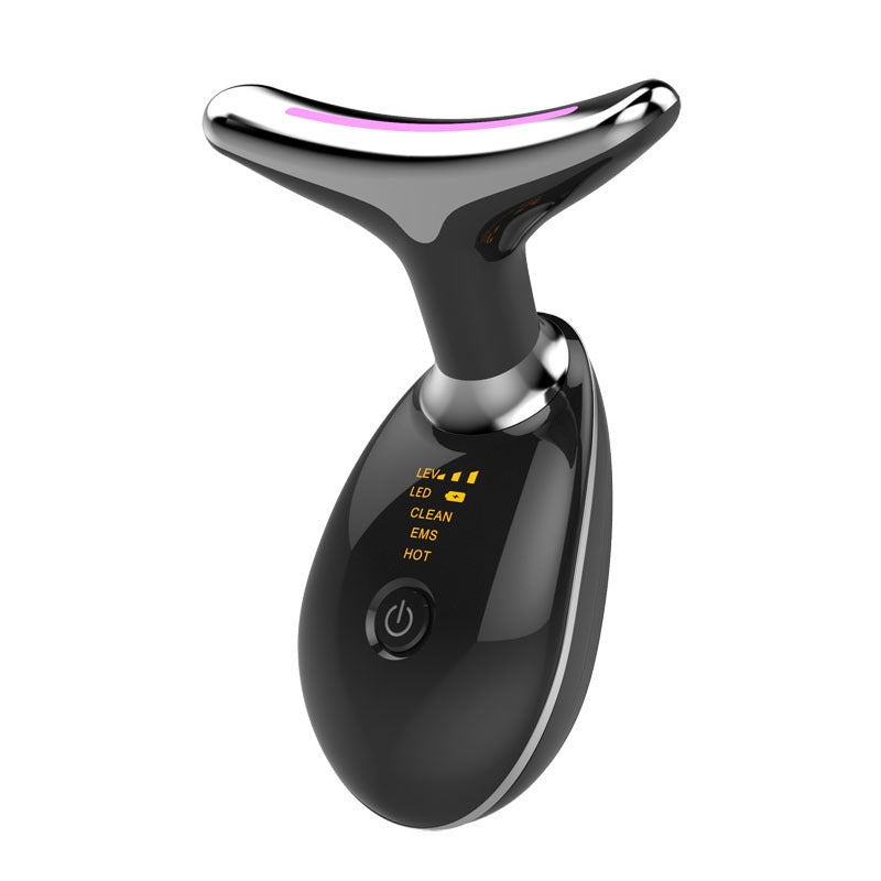 Image of Everyday Auraa EMS Thermal Neck Lifting Massager with LED light therapy and microcurrent technology, showing its sleek design