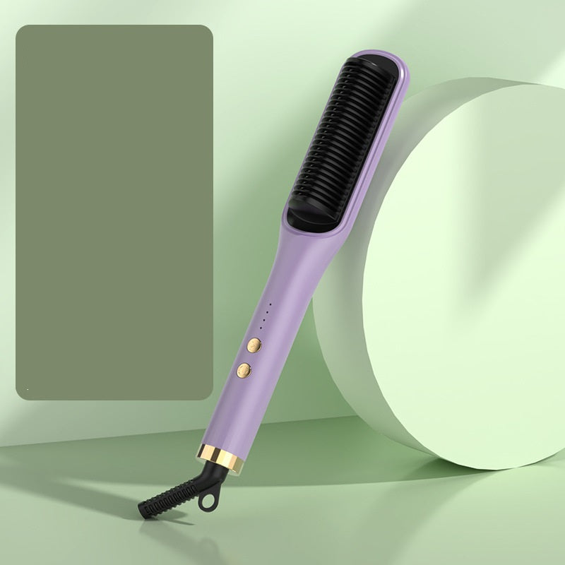 Everyday Auraa Hot & Cool Air Hair Straightener Brush, heated hair comb with fast styling for smooth, styled hair.