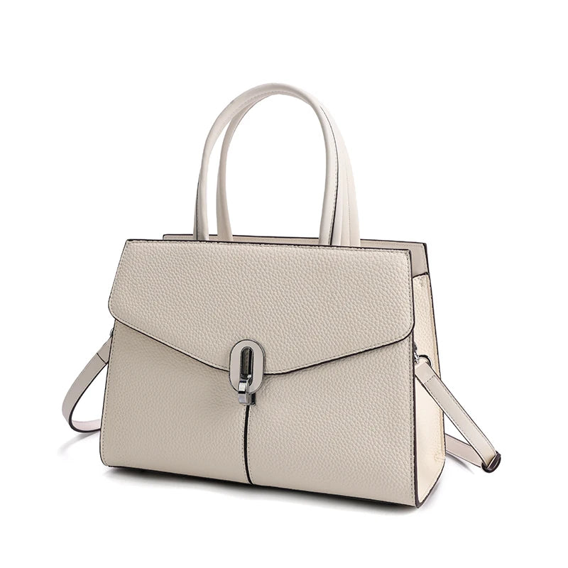 Elegant leather women's backpack by Everyday Auraa, with large capacity, stylish design, perfect for travel and daily use.