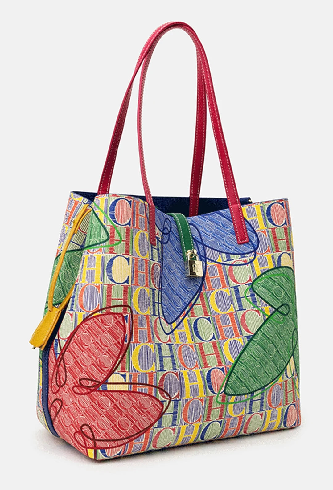 Large capacity floral designer style crossbody handbag for women, featuring letter print and multiple compartments by Everyday Auraa.