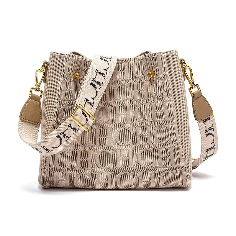 Large capacity CH Women’s classic crossbody shoulder bag by Everyday Auraa, featuring a stylish bucket design for casual everyday use.