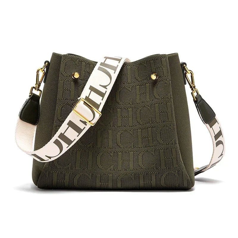 Large capacity CH Women’s casual crossbody shoulder bag by Everyday Auraa with a stylish bucket design and spacious interior.