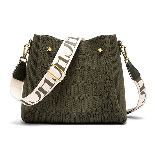 Large capacity CH Women’s casual crossbody shoulder bag by Everyday Auraa with a stylish bucket design and spacious interior.
