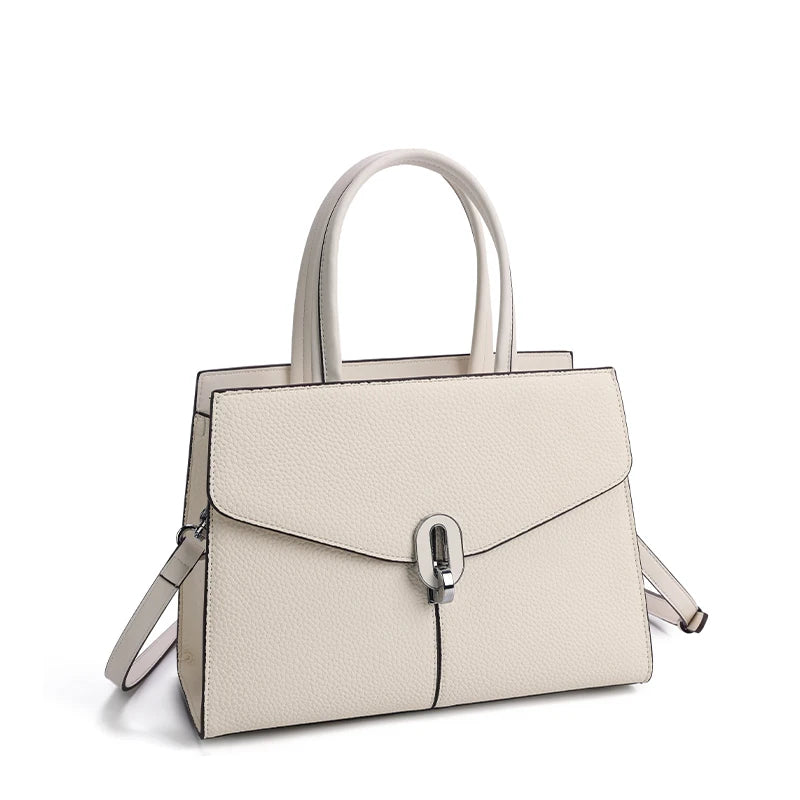 Elegant leather women's backpack by Everyday Auraa with large capacity, stylish design, ideal for travel and daily use.
