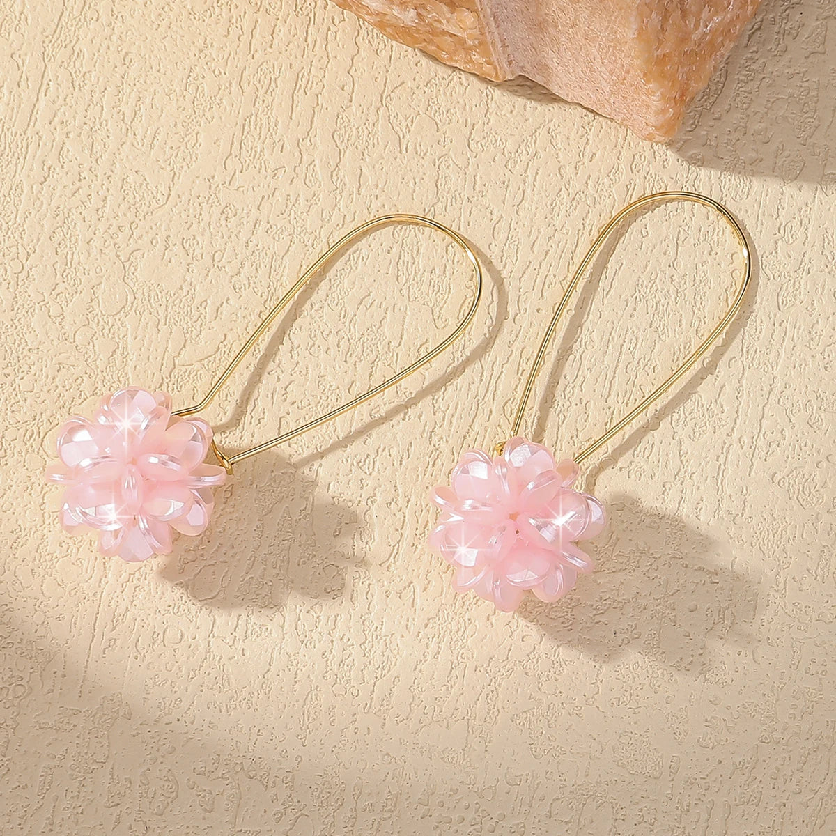 2-Piece Pearl Petal Ball Earrings for Women – Elegant Fashion Party & Holiday Jewelry - Everyday Auraa